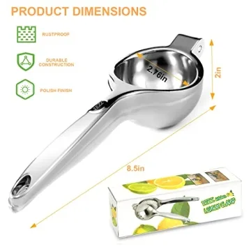 TEZZ Premium Lemon Squeezer Heavy Duty Handheld Juicer