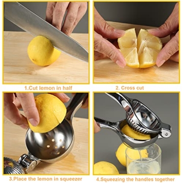 TEZZ Premium Lemon Squeezer Heavy Duty Handheld Juicer
