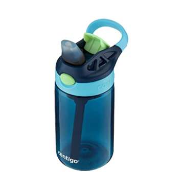 Contigo Kids Water Bottle with designed AUTOSPOUT Straw, 14 oz., Blueberry Ocean