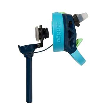 Contigo Kids Water Bottle with designed AUTOSPOUT Straw, 14 oz., Blueberry Ocean