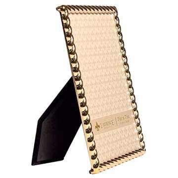 Lawrence Frames Rope Design Metal Frame, 5x7, Gold