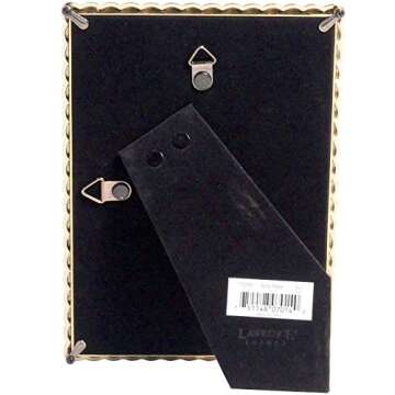 Lawrence Frames Rope Design Metal Frame, 5x7, Gold