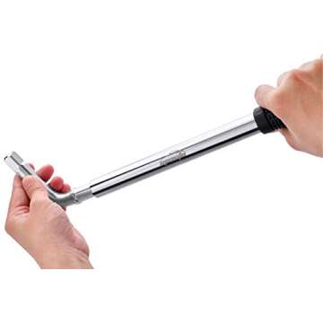 EPAuto Telescoping Lug Wrench, Wheel Wrench with CR-V Sockets (17/19, 21/22mm)
