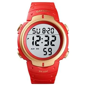 CakCity Men's Digital Sports Watch: Powerful Functionality and Style