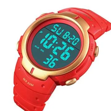 CakCity Men's Digital Sports Watch | Waterproof LED Large Face Watch
