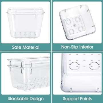 25 PCS Clear Drawer Organizers - Versatile Storage Solutions