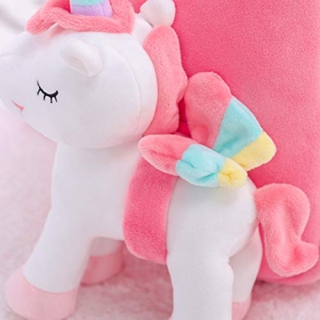 Unicorn Toddler Backpack with Detachable Toy for Kids