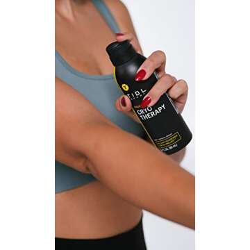 TIDL Cryotherapy Pain Relief Spray, 3 Oz, Targeted Neck Pain, Joint & Muscle Pain Relief, Organic, Plant-Based Menthol, Instant Cooling for Arthritis, Back & Knee Pain