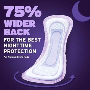 Poise Overnight Incontinence Pads - Comfort & Protection
