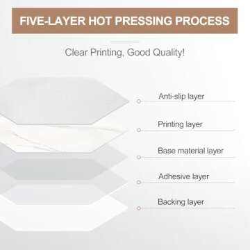 MORCART Stylish and Durable Peel and Stick Floor Tiles