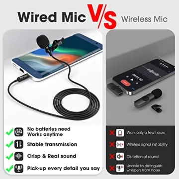 PoP voice Lavalier Microphone for Clear Audio Recording