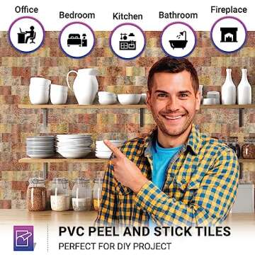 Artemuro 10-Sheet Peel and Stick Shiny Rose Gold Tiles