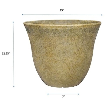 Classic Honeysuckle Resin Flower Pot 15" for Garden