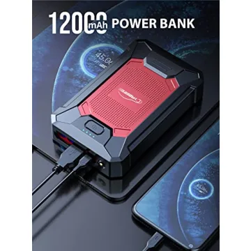 YABER 2500A Jump Starter Compact Portable Car Power Bank