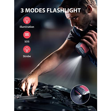 YABER 2500A Jump Starter Compact Portable Car Power Bank