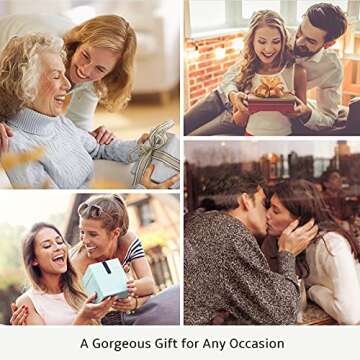 Carleen June Birthstone Bracelet Sterling Silver Moonstone Bracelet for Women Heart Shape Station Tennis Bracelet Gemstone Jewelry Gifts for Wife Mom