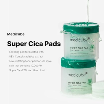 Medicube Super Cica Facial Toner Pads for Sensitive Skin