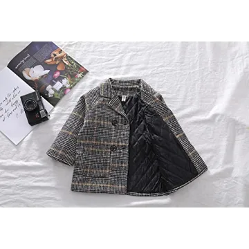 MoZiKQin Toddler Wool Coat - Warm Stylish Jacket for Kids