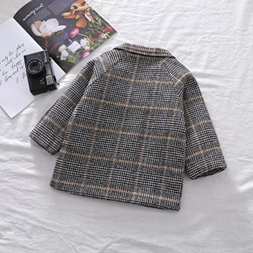 MoZiKQin Toddler Wool Coat - Warm Stylish Jacket for Kids