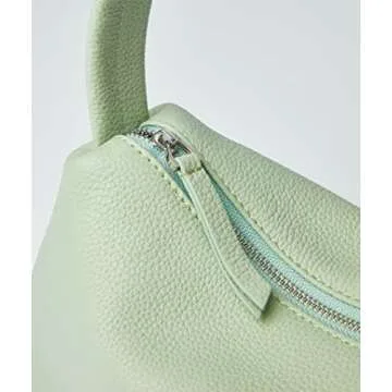 Luxury Mint Green Small Leather Shoulder Bag