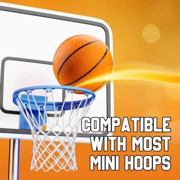 Bedwina Mini Basketball - 7 Inch, Size 3 Pack of 4 - Mini Hoop Outdoor Basketball Set & Indoor, for Small Basketball Hoops & Pool Basketball Parties - Kids Basketball Party Favors