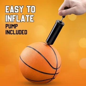 Bedwina Mini Basketball - 7 Inch, Size 3 Pack of 4 - Mini Hoop Outdoor Basketball Set & Indoor, for Small Basketball Hoops & Pool Basketball Parties - Kids Basketball Party Favors