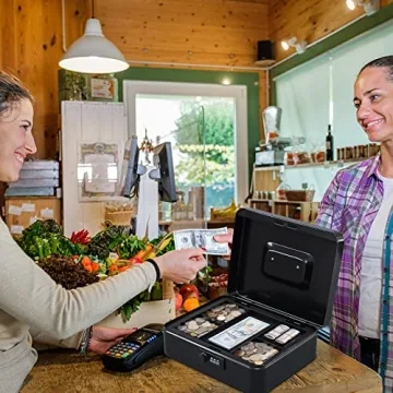 KYODOLED Cash Box with Combination Lock for Security