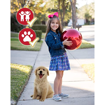 Oversized 6" Shatterproof Christmas Ornaments for Outdoor Use