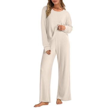 ANRABESS Women's 2 Piece Lounge Pajamas Set - Chic Comfort Awaits!