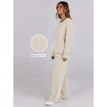 ANRABESS Women's 2 Piece Lounge Pajamas Set - Chic Comfort Awaits!