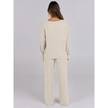 ANRABESS Women's 2 Piece Lounge Pajamas Set - Chic Comfort Awaits!