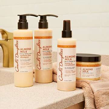 Carol’s Daughter Almond Milk Daily Damage Repair Sulfate Free Shampoo and Conditioner Set for Damaged Hair, Shampoo and Restoring Hair Conditioner with Shea and Aloe