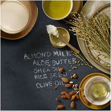 Carol’s Daughter Almond Milk Daily Damage Repair Sulfate Free Shampoo and Conditioner Set for Damaged Hair, Shampoo and Restoring Hair Conditioner with Shea and Aloe