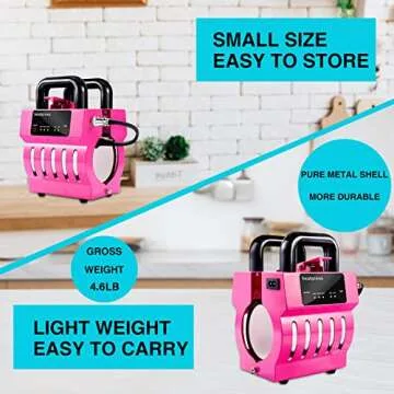 TIQTAK Sublimation Mug Heat Press Machine 110V Mini Cup Heat Press Machine 10oz/11oz/12oz/15oz 4 in 1 Customized Mugs Heat Transfer Machine for Sublimation(TK001)