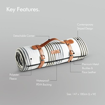 VonShef Waterproof Picnic Blanket for Outdoors