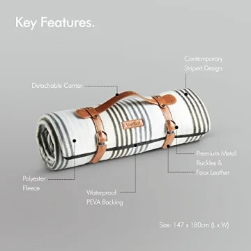 VonShef Waterproof Picnic Blanket for Outdoors