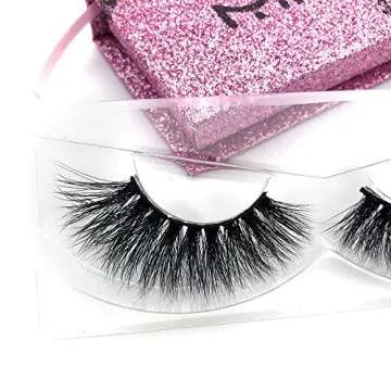 Mikiwi Thick Full 3D Mink Lashes DA007 Long Mink Eyelashes Cruelty Free 3D Mink Eyelashes Dramatic Look Volumn False Lashes …