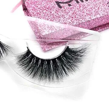 Mikiwi Thick Full 3D Mink Lashes DA007 Long Mink Eyelashes Cruelty Free 3D Mink Eyelashes Dramatic Look Volumn False Lashes …
