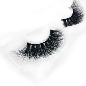 Mikiwi Thick Full 3D Mink Lashes DA007 Long Mink Eyelashes Cruelty Free 3D Mink Eyelashes Dramatic Look Volumn False Lashes …
