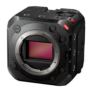 Panasonic LUMIX BS1H Full-Frame Box-Style Live & Cinema Camera, Compact Body with 6K 24p / 5.9K 30p 10-bit Unlimited Video Recording, Multicam Control (DC-BS1H)