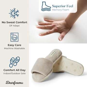 Dearfoams Beatrice Women's Velour Slide Slipper