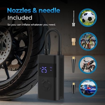 AutoSky Portable Air Compressor with Digital Pressure Gauge