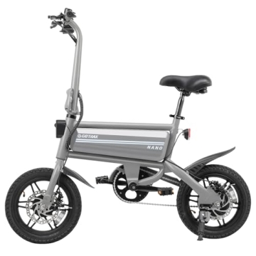 Gotrax Nano 14" Folding Electric Bike - Max Range 25 Miles & Speed 15.5 Mph