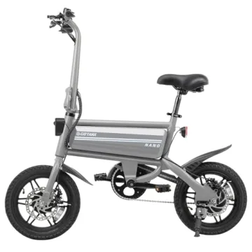 Gotrax Nano 14" Folding Electric Bike - Max Range 25 Miles & Speed 15.5 Mph