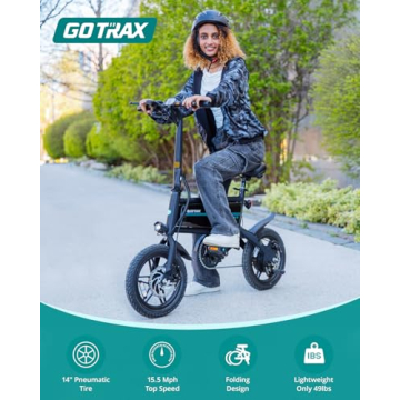 Gotrax Nano 14" Folding Electric Bike for City Commuting