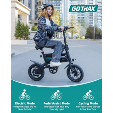 Gotrax Nano 14" Folding Electric Bike for City Commuting