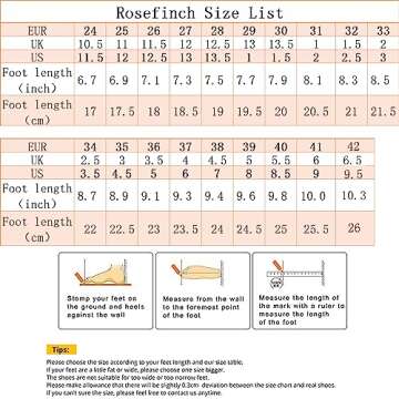 Rosefinch Girls' Dance Shoes Heel 1.3" Latin Salsa Practise Dancing Shoes for Dancing Salsa Latin Ta...