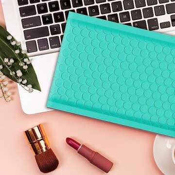 Waterproof Yens Bubble Mailers 4x8 - 50 Pack Teal