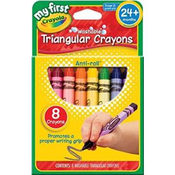 Crayola My First Triangular Crayons for Toddlers