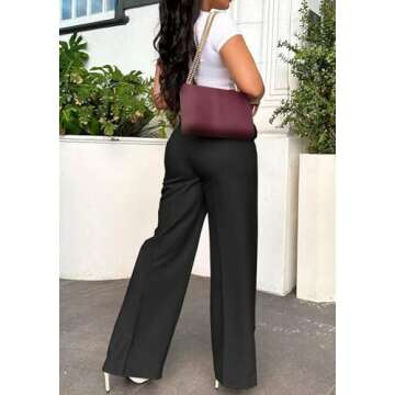 Unybwonn High Waist Dress Pants for Women - Chic Comfort